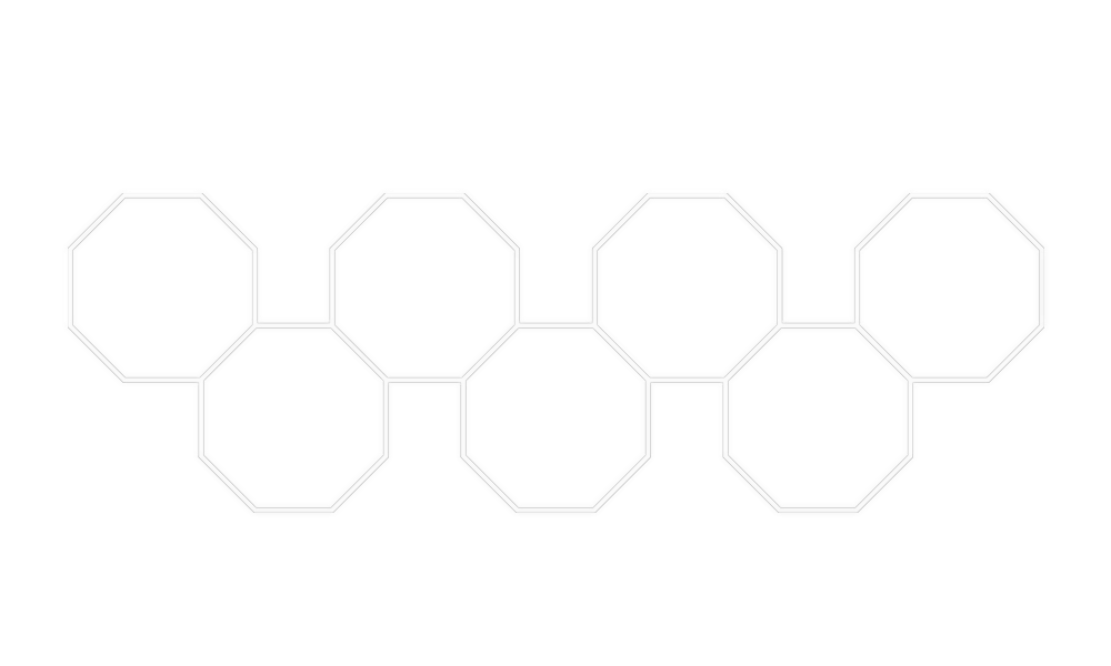 5 Octagon joined in a staggered pattern