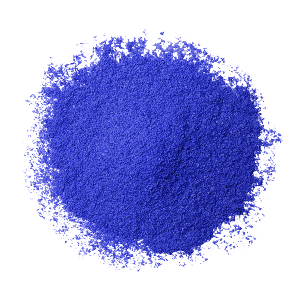 mound of blue powder