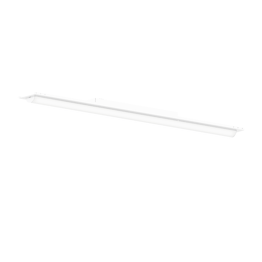 white slim linear retrofit style light fixture