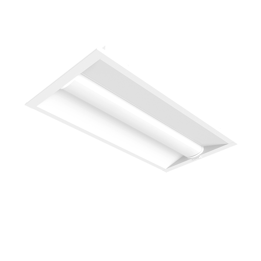 white led troffer style light fixture