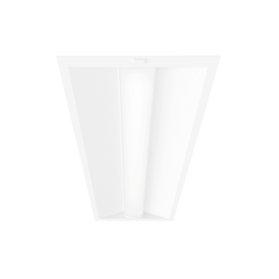 white led troffer style light fixture