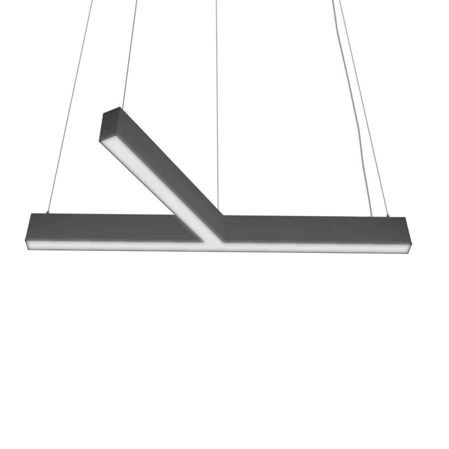 t-shaped black light fixture