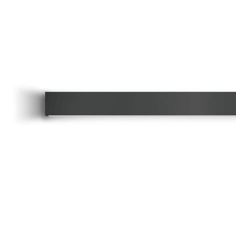 black linear wall mounted fixture