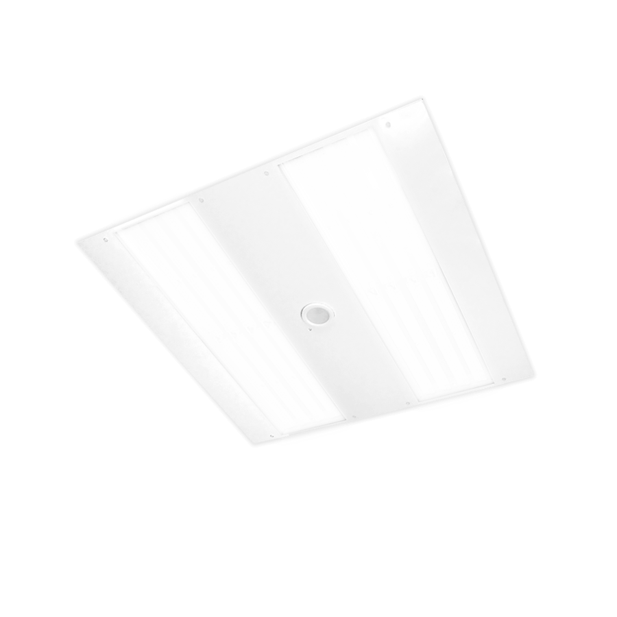 recessed light fixture with 2 light strips 