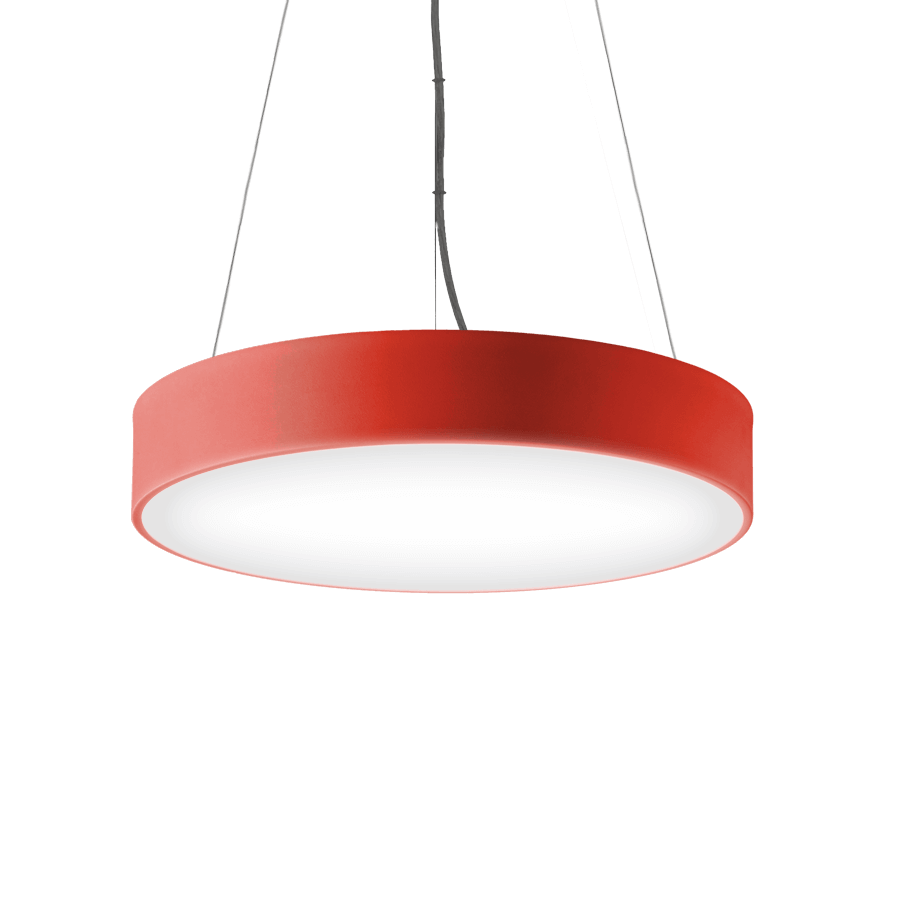 white round pendant light fixture