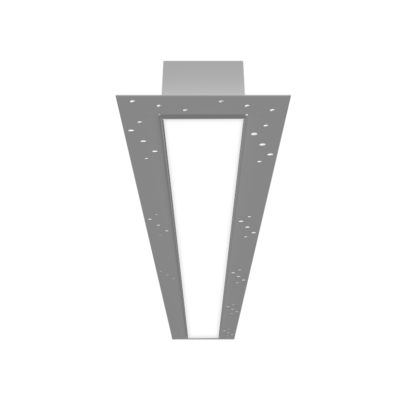 slim recessed light fixture view from below