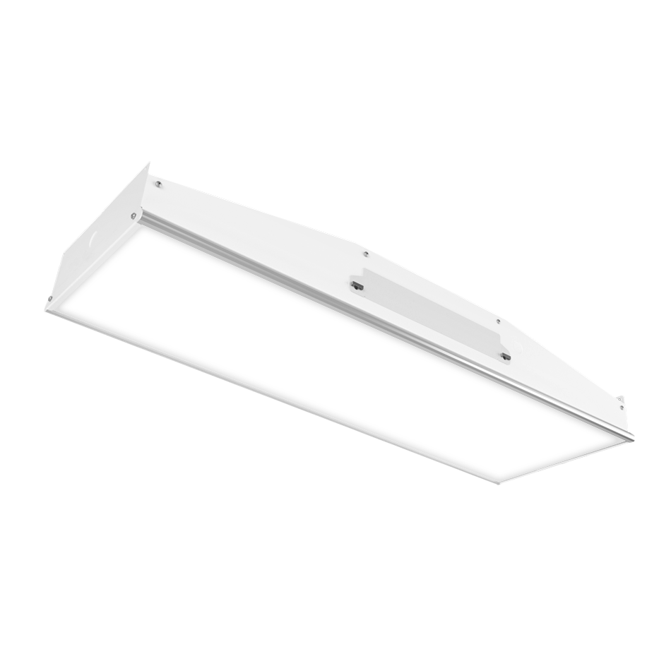 white high bay style light fixture