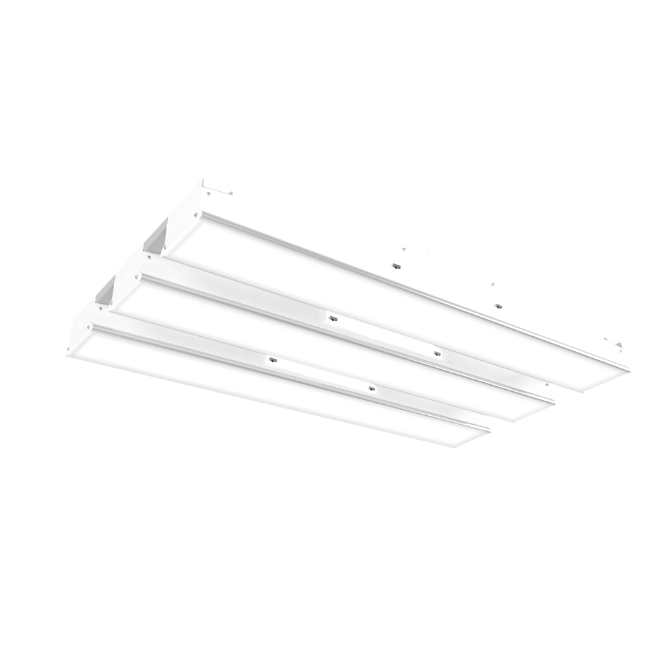 white high bay style light fixture