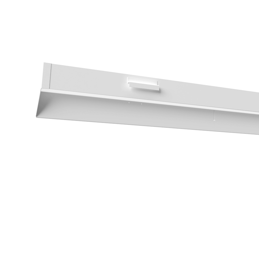 white linear light fixture 