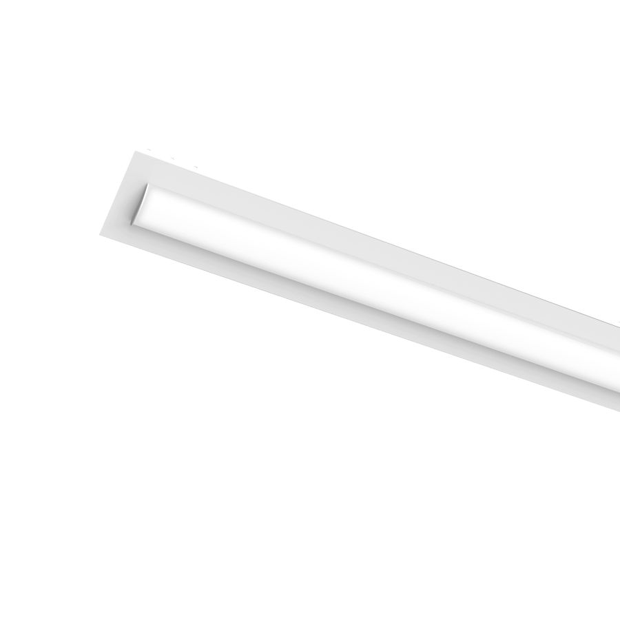 white linear style retro fit light fixture