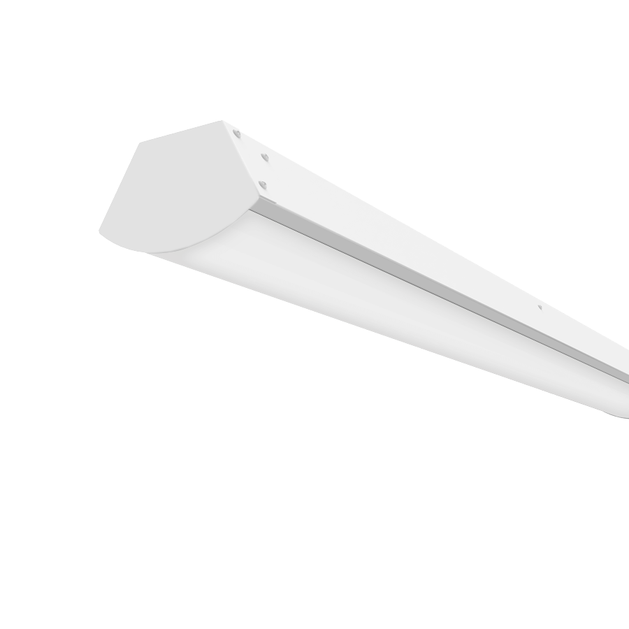 linear strip light with trapezoid shaped profile