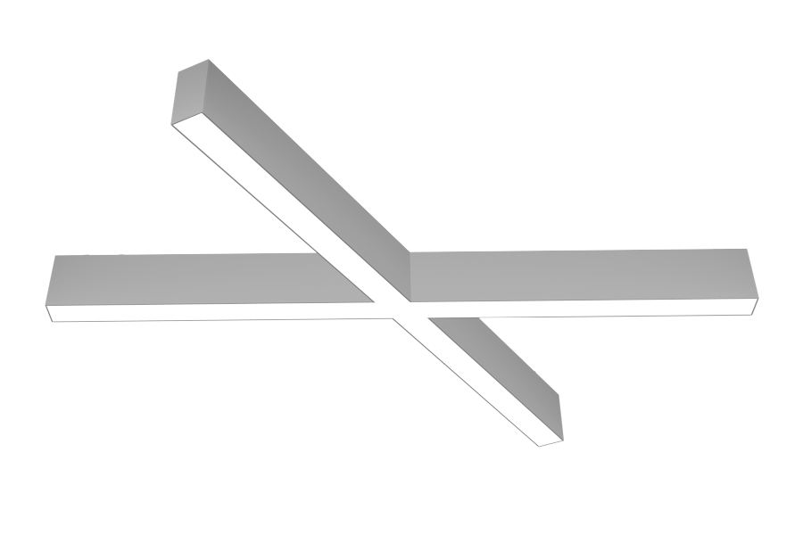 DTL Segment X 60 60 degree x-shaped LED light fixture