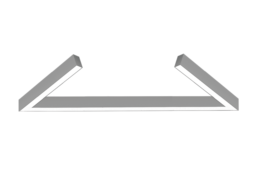 DTL Segments U-60 60 and 120 degree angled light fixture