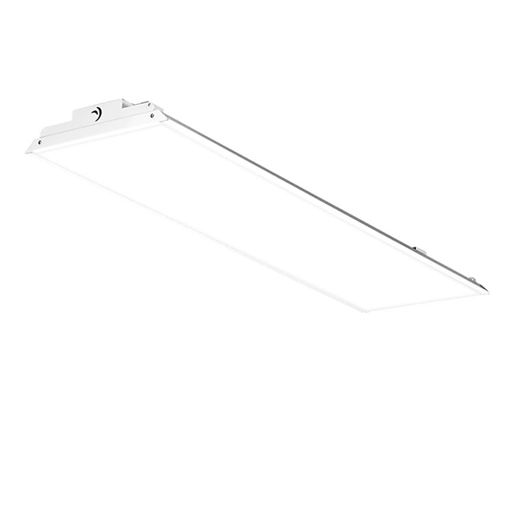 White LED low profile high bay light fixture