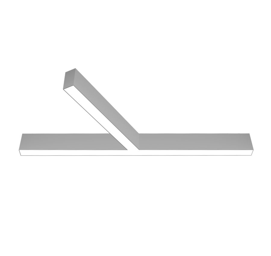 T-Shaped LED light fixture
