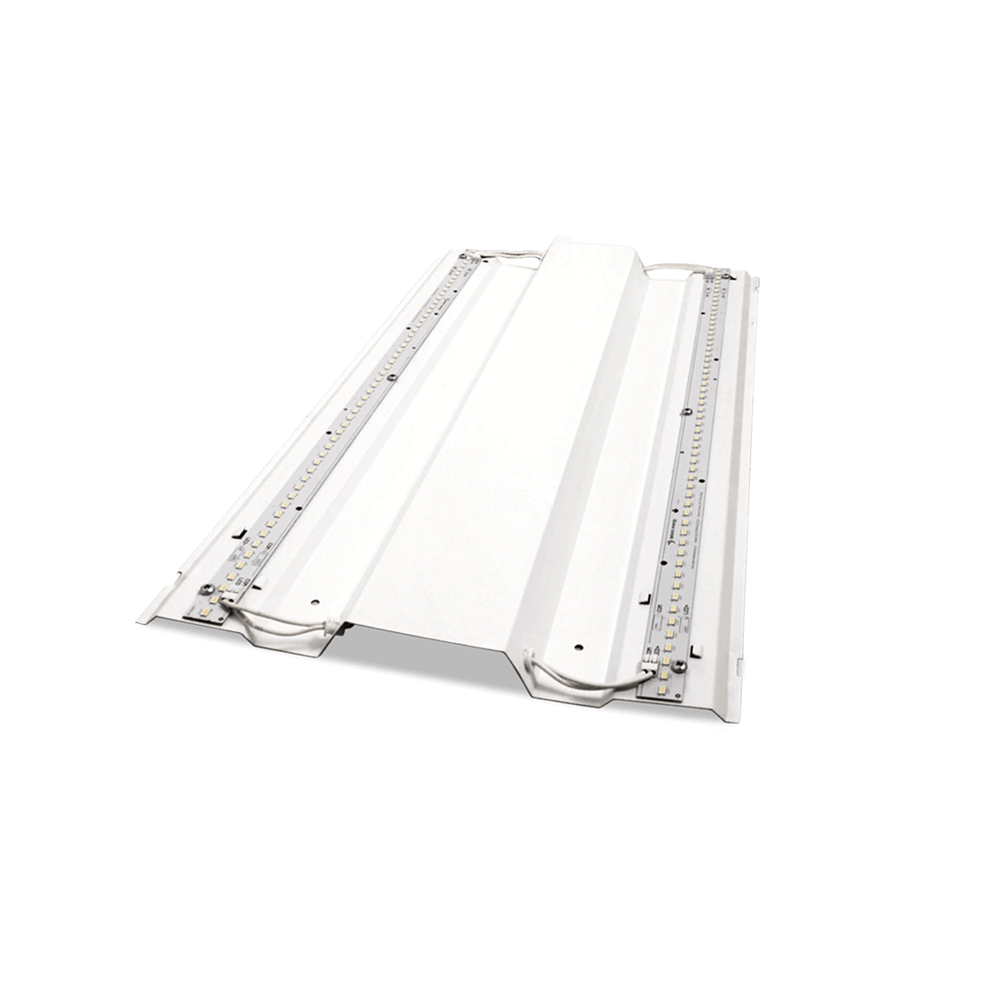 2x2 LED troffer retrofit style fixture with exposed LED boards