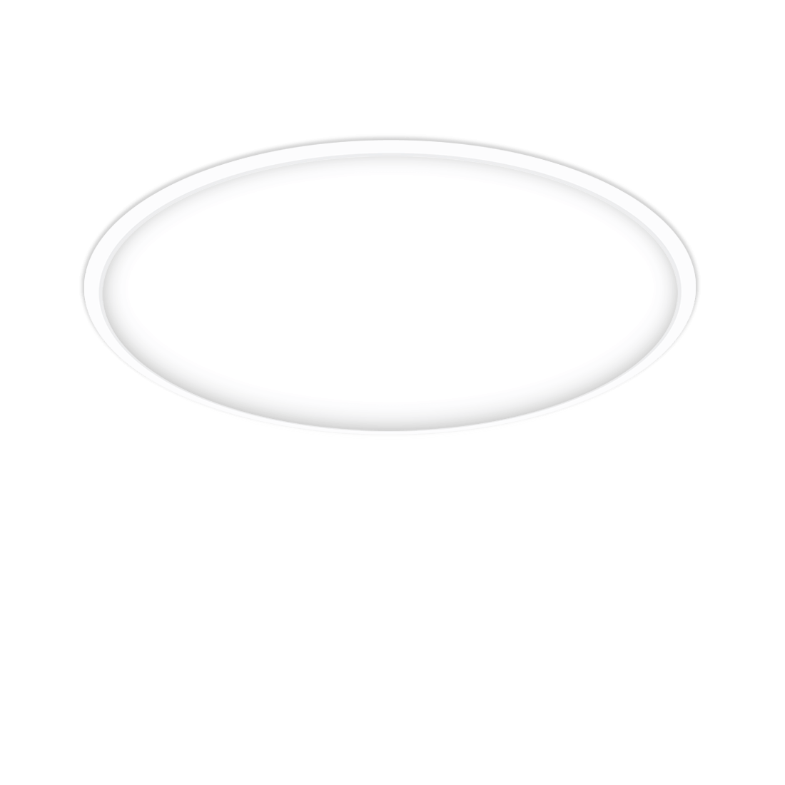 white circle shaped recessed style LED light fixture