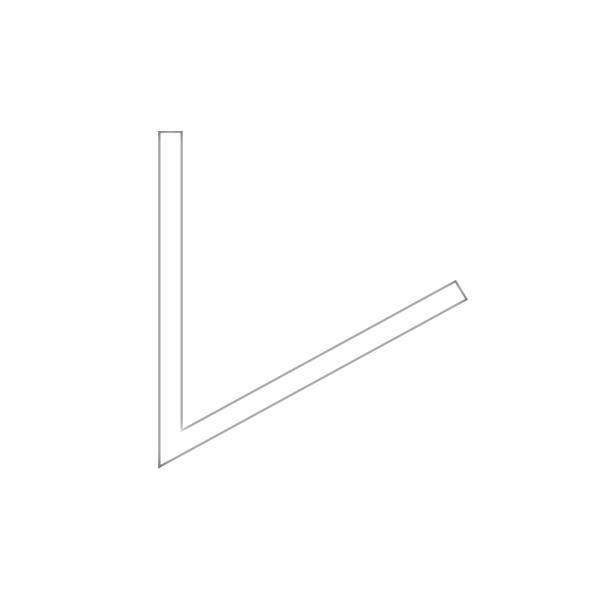 L shaped 60 light fixture