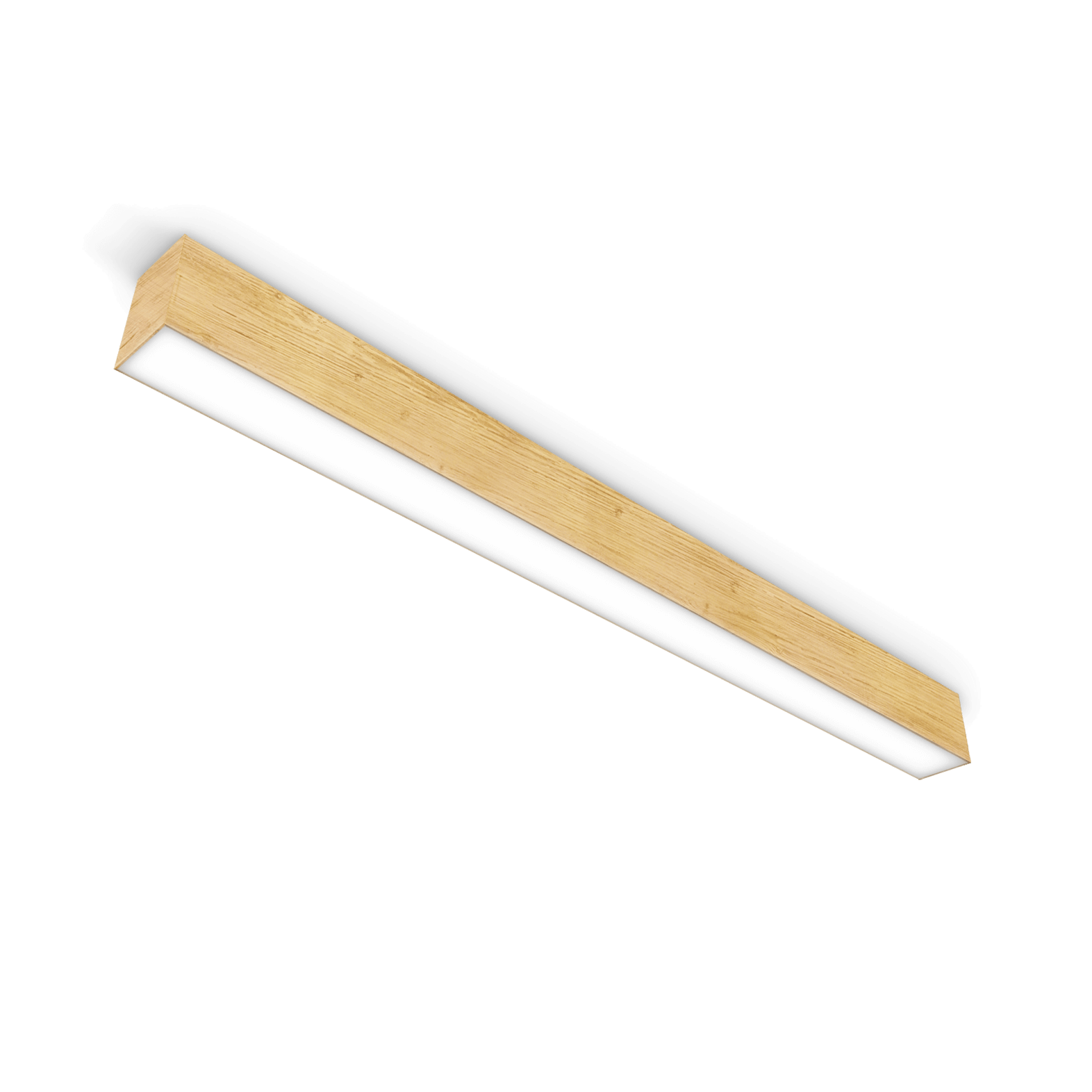 surface mounted light fixture with light wood texture