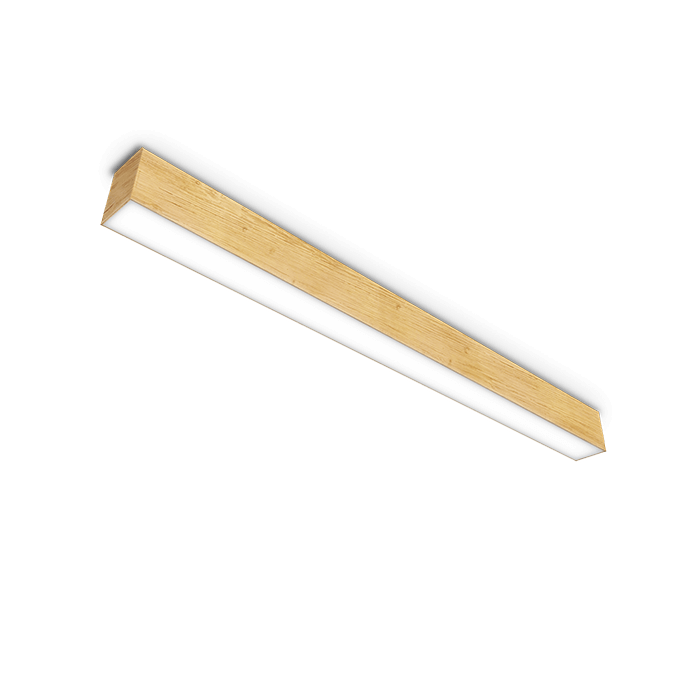 surface mounted light fixture with tan wood texture