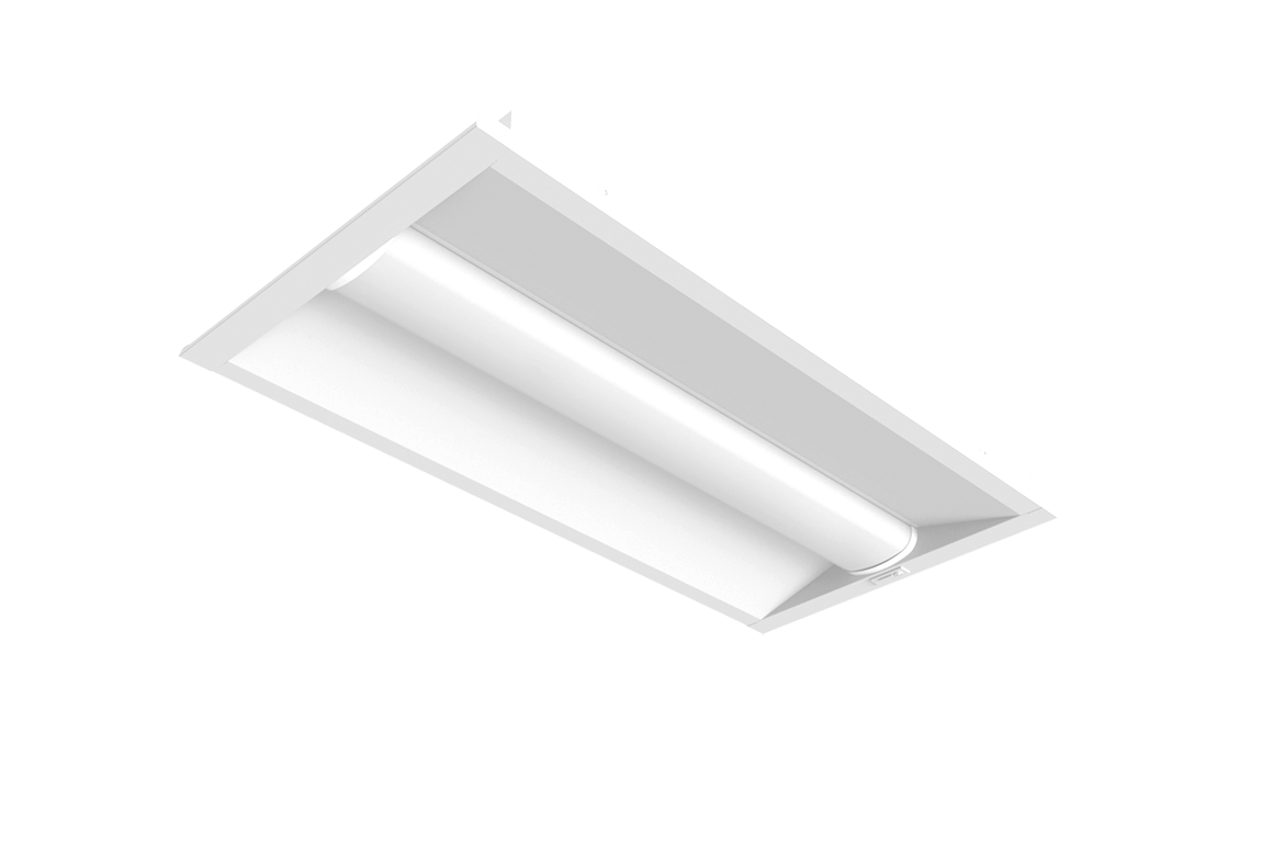 white LED troffer stye light fixture<br />

