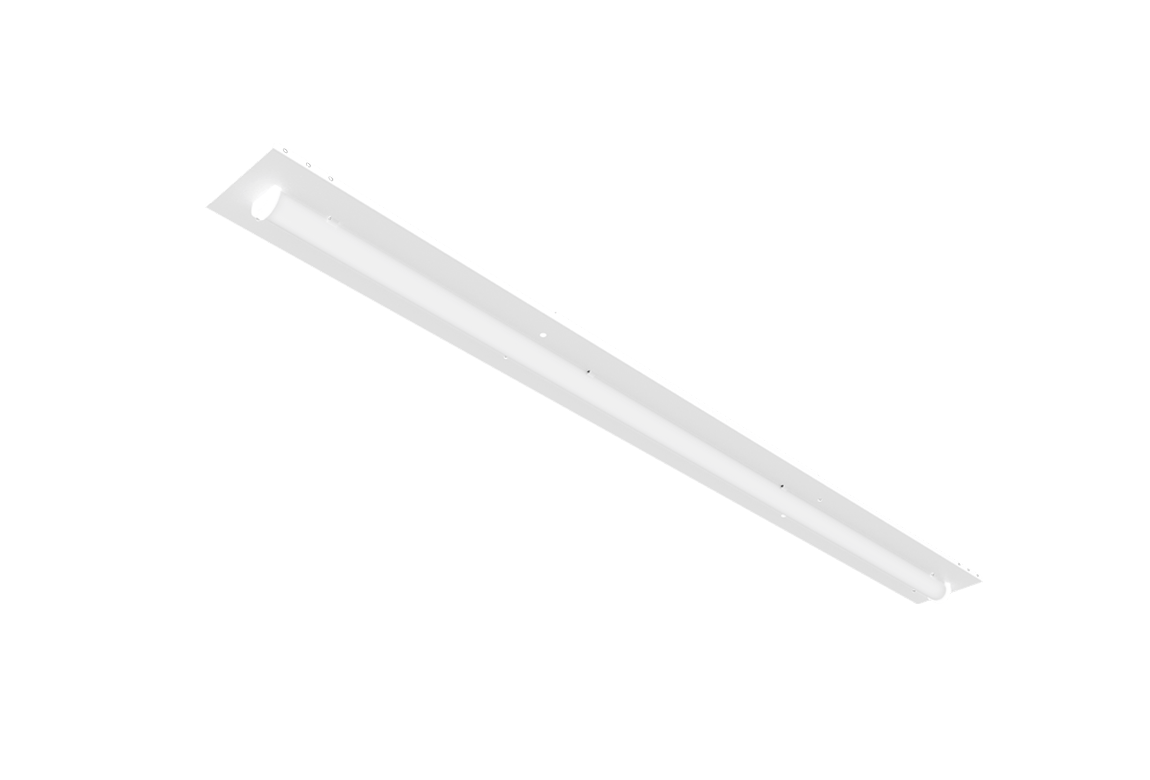 white linear retrofit style light fixture