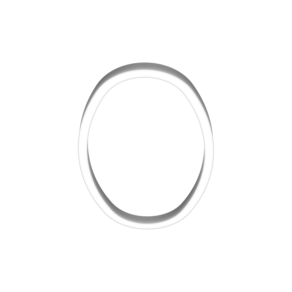 elliptical shaped light fixture