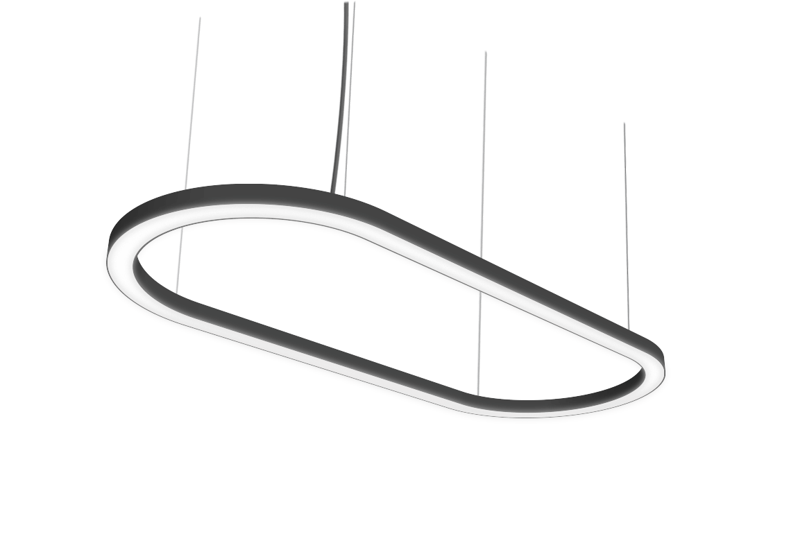 oval shaped pendant light fixture