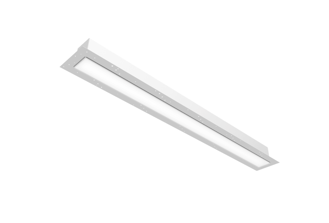 recessed light fixture in a ceiling