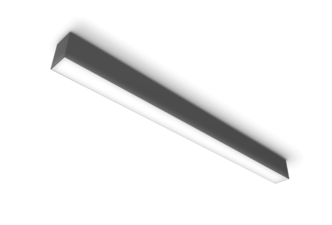 black linear slim pendant mount light fixture