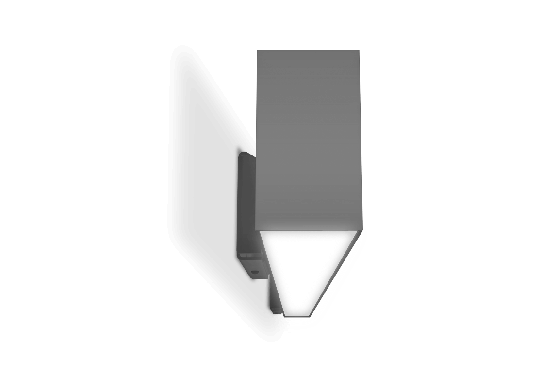 grey wall mounted light fixture