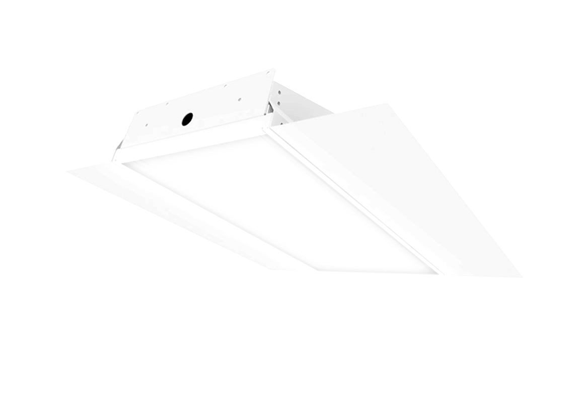 recessed style light with side flanges