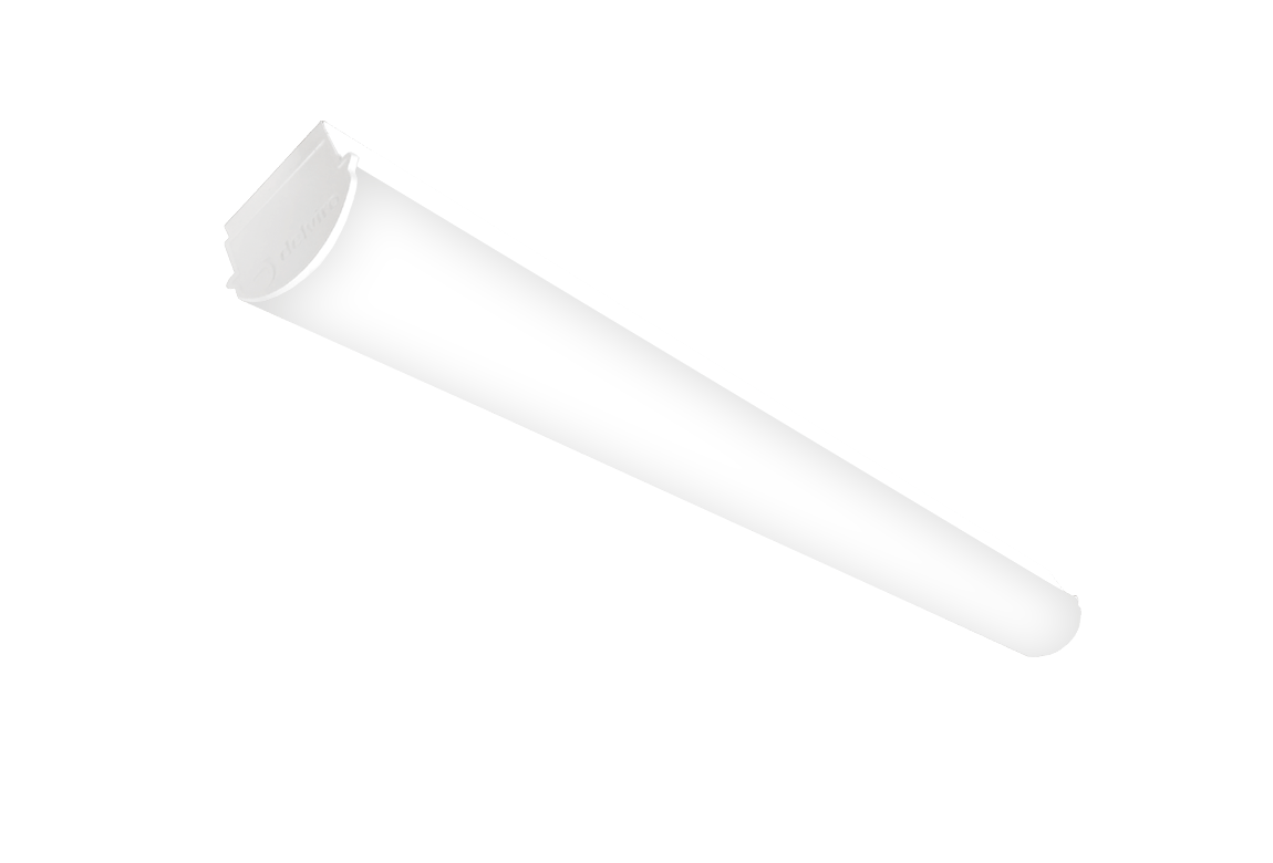 white led light fixture with round frosted lens