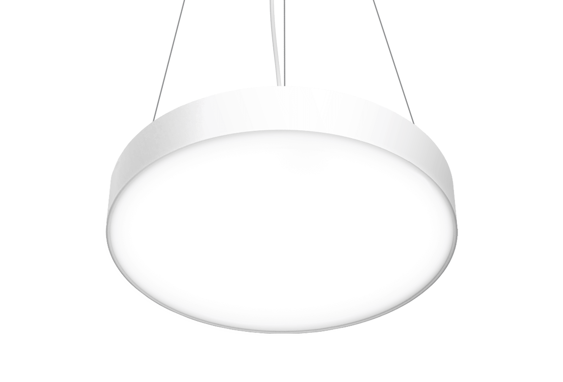 white round pendant light fixture