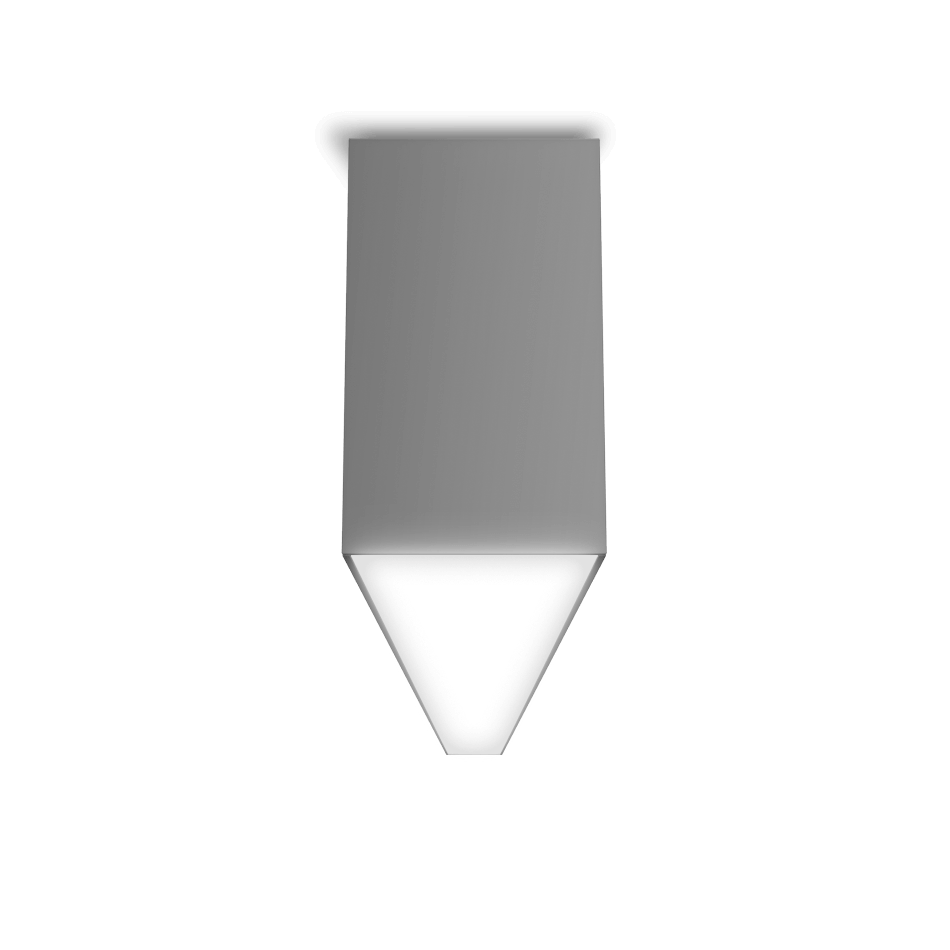 slim grey surface mount fixture